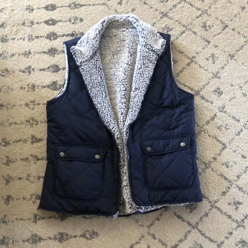 Dry Goods reversible zip up vest